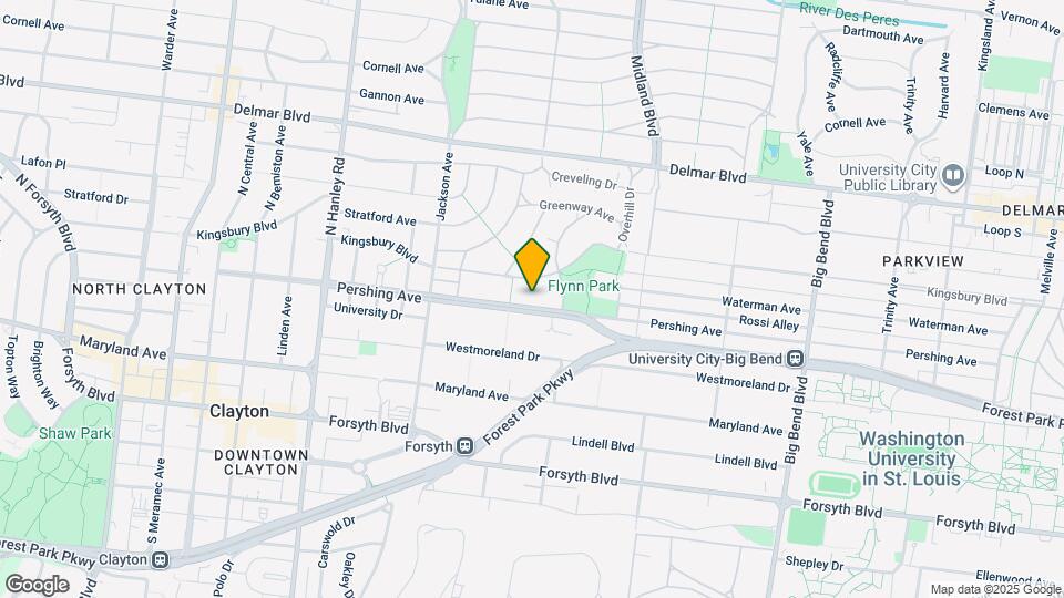 7327 Pershing Ave, Unit 1st Floor Map and Location Details