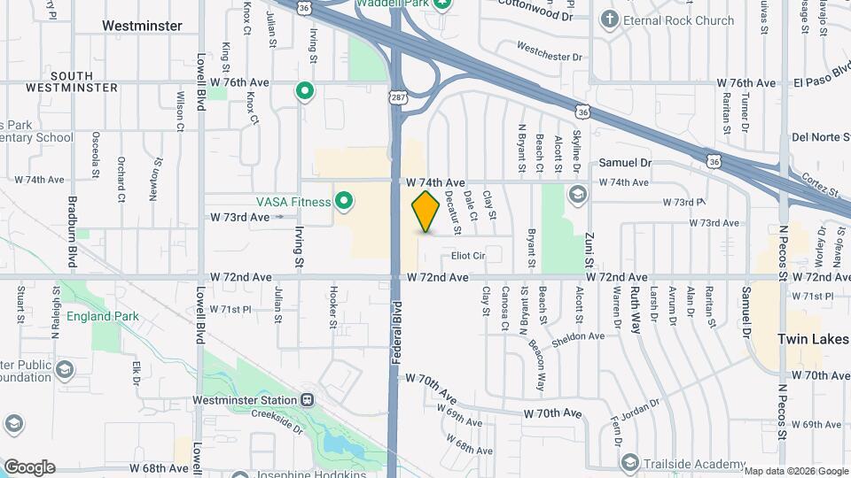 2970 W 73rd Ave Map and Location Details