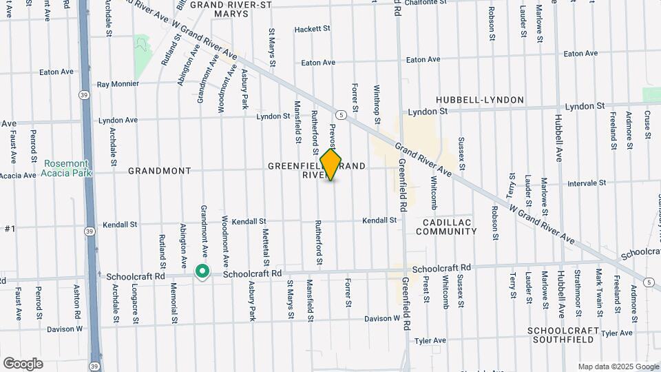 14209 Prevost St Map and Location Details