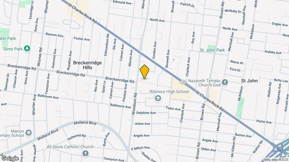 9279 E Breckenridge Rd Map and Location Details