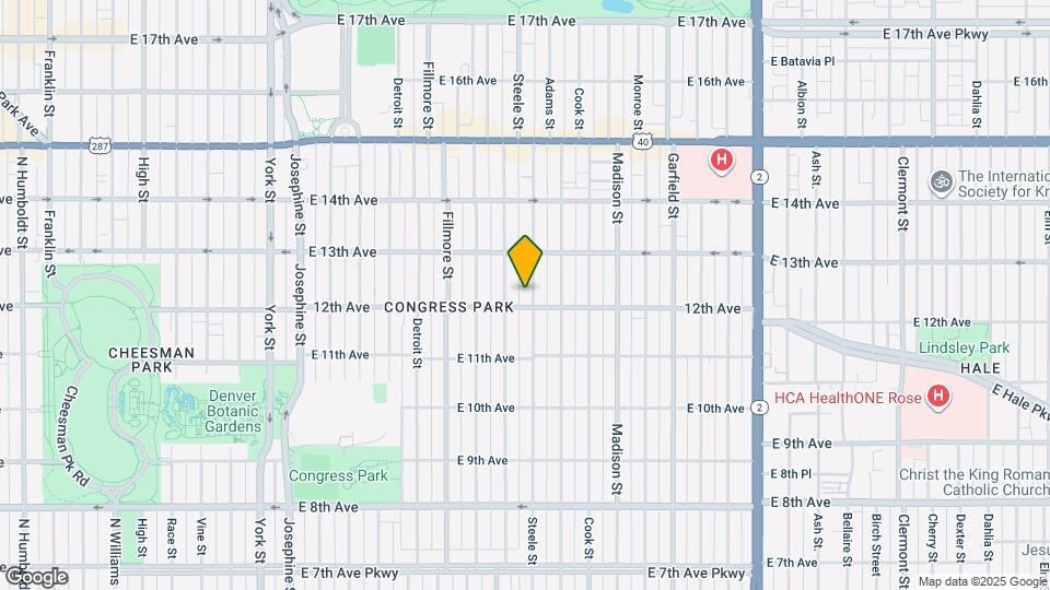 1217 Steele St Map and Location Details