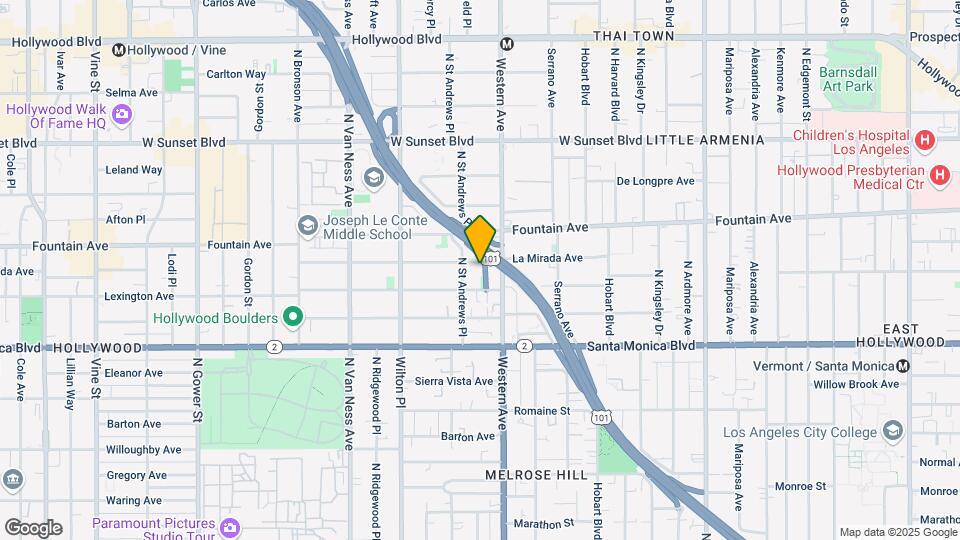 5526 La Mirada Ave Map and Location Details
