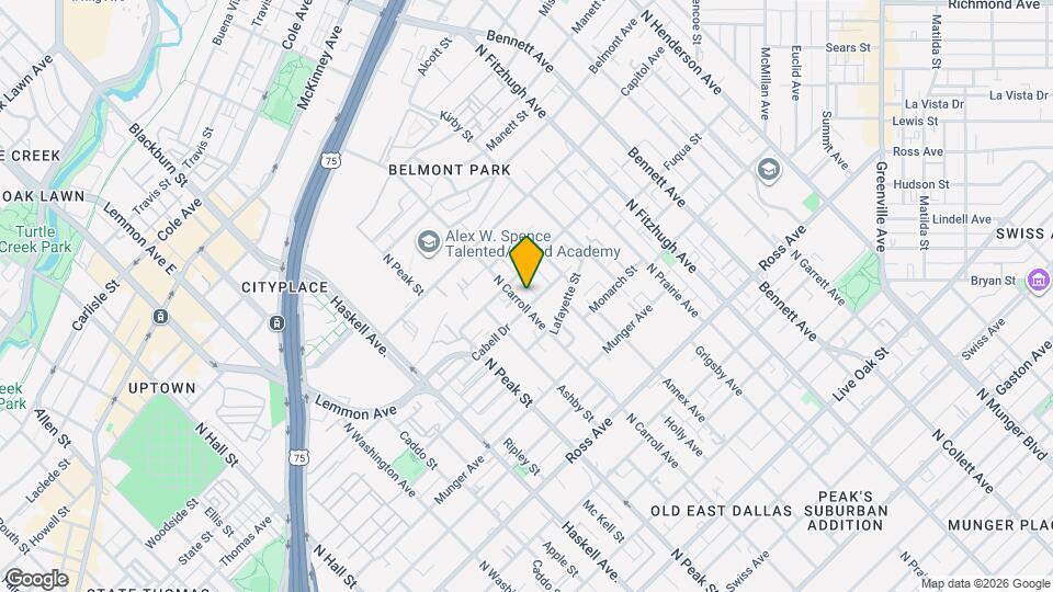 2206 N Carroll Ave Map and Location Details