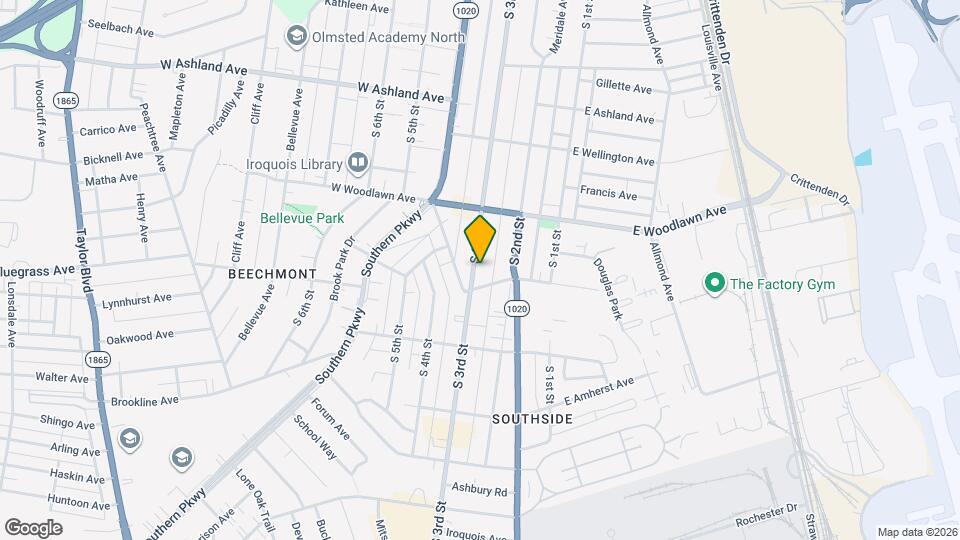 4733 S 3rd St Map and Location Details