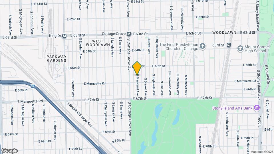 6530 S Maryland Ave Map and Location Details