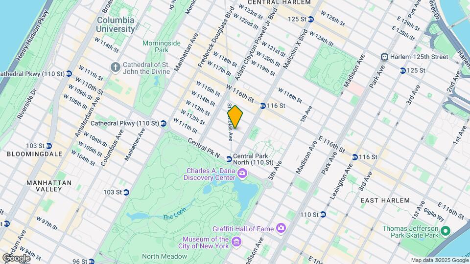 112 W 113th St Map and Location Details