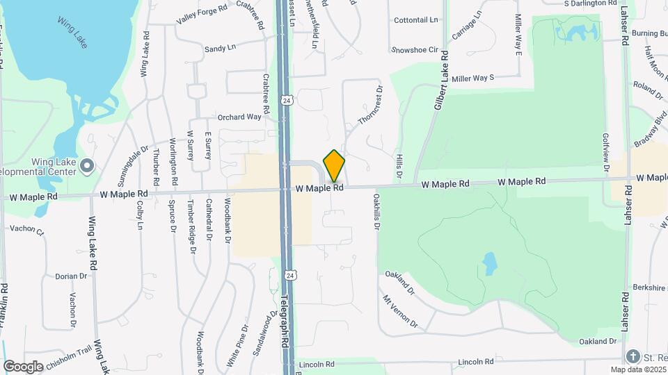 4047 W Maple Rd Map and Location Details