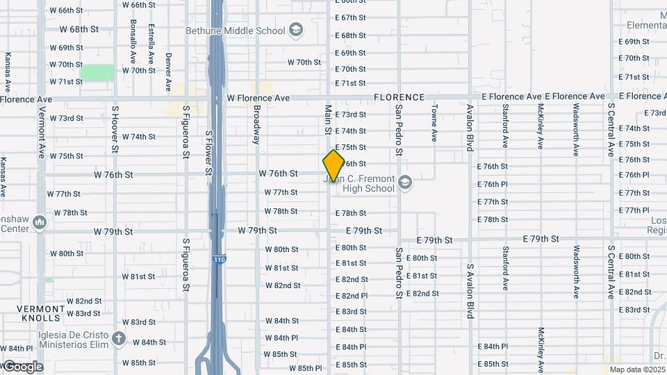 7662 S Main St Map and Location Details