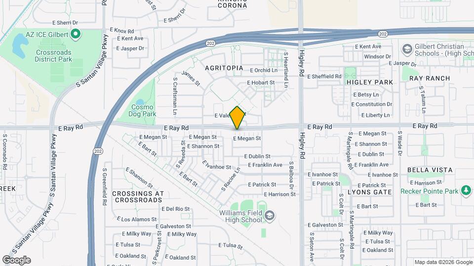 2940 E Megan St Mapa y Detalles de la Ubicación