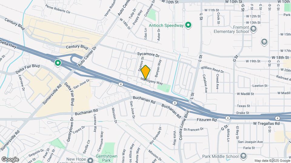 1707 Mahogany Way Map and Location Details