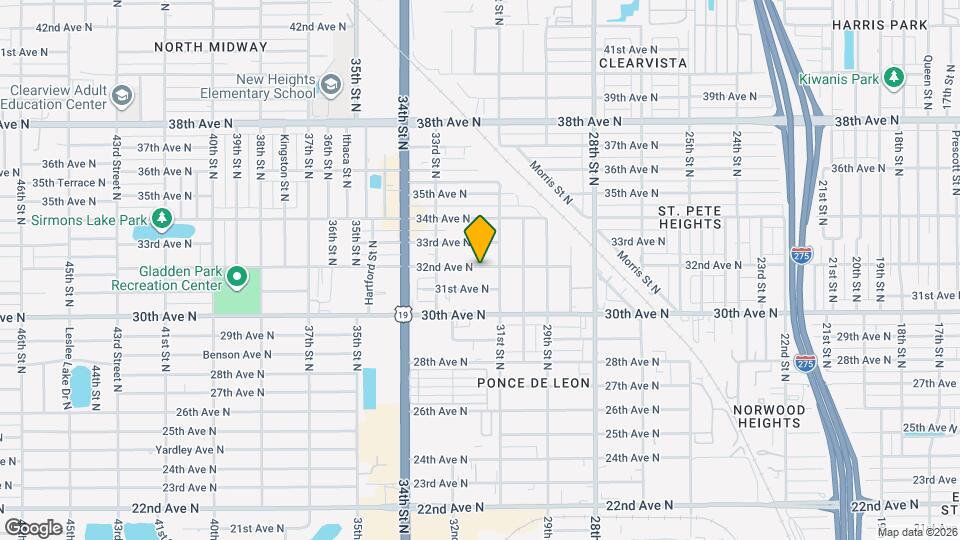 3144 32nd Ave N Map and Location Details