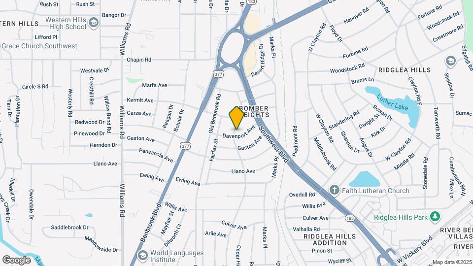 7349 Brazos Ave Map and Location Details
