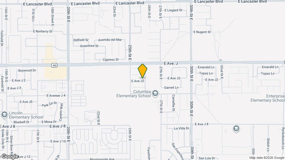 2553 E Ave J 4 Mapa y Detalles de la Ubicación