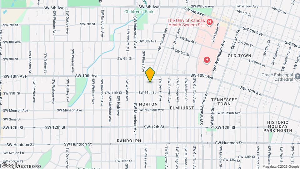 1027 SW Woodward Ave Map and Location Details