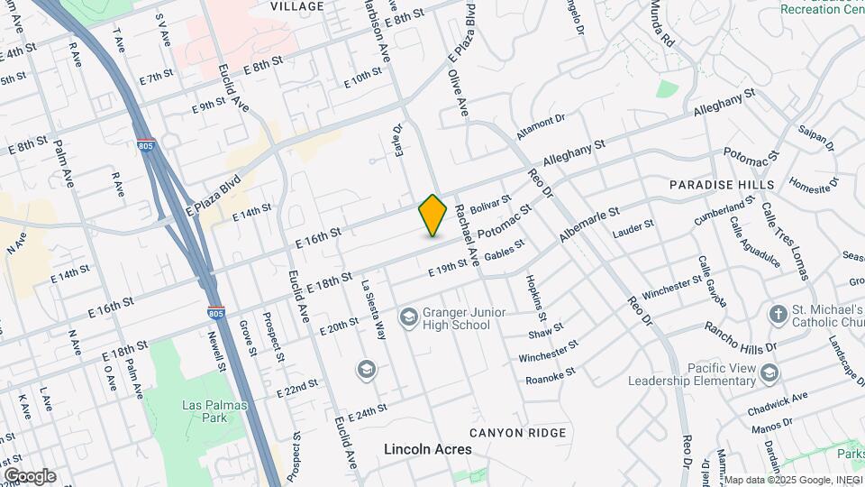 3019 E 18th St Map and Location Details