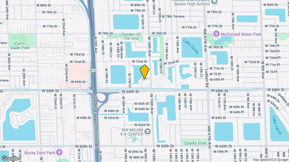 6850 W 16th Dr Mapa y Detalles de la Ubicación