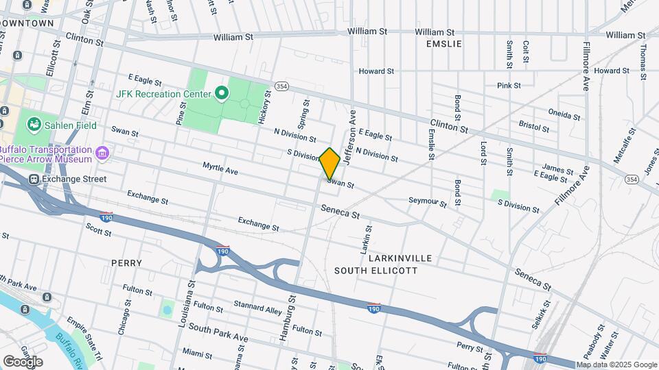 AP Lofts at Larkinville Mapa y Detalles de la Ubicación