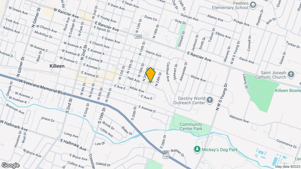 1101 Hall Ave Mapa y Detalles de la Ubicación