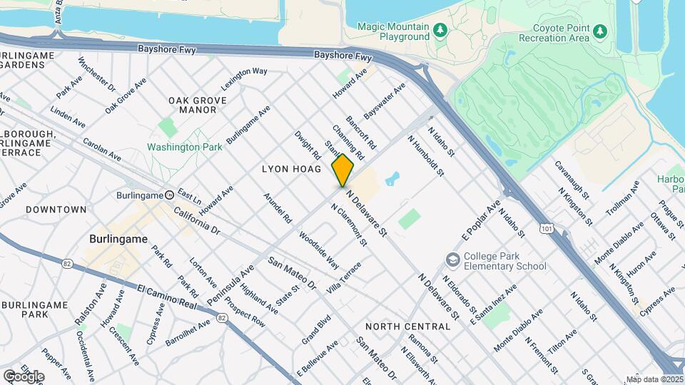 855 N Delaware St Map and Location Details