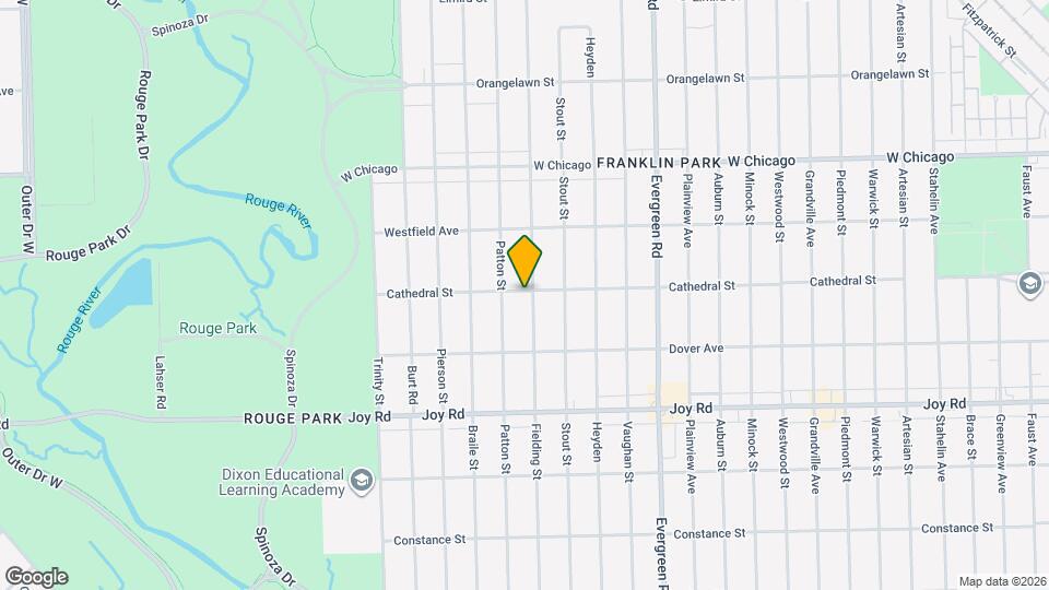 9115 Fielding St Map and Location Details