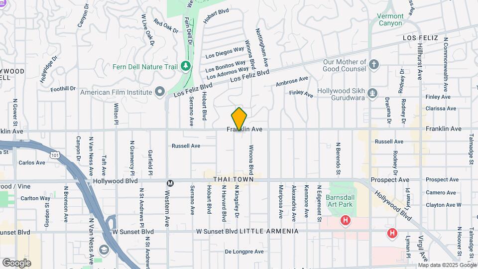 1846 N Kingsley Dr Map and Location Details