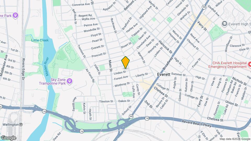 50 Linden St Map and Location Details