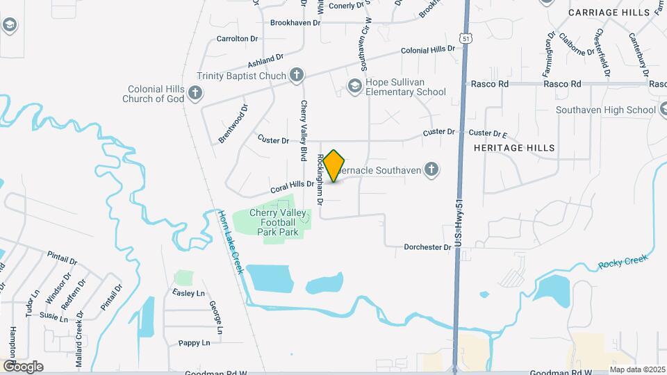 1925 Coral Hills Dr Map and Location Details