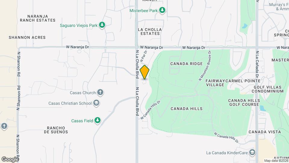 10979 N Double Eagle Ct Map and Location Details