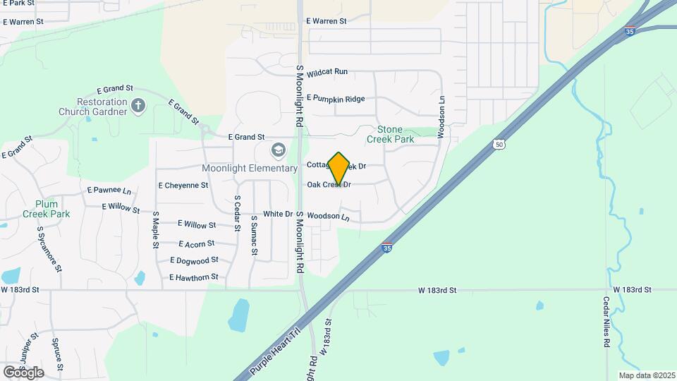 933 Oak Crest Dr Map and Location Details