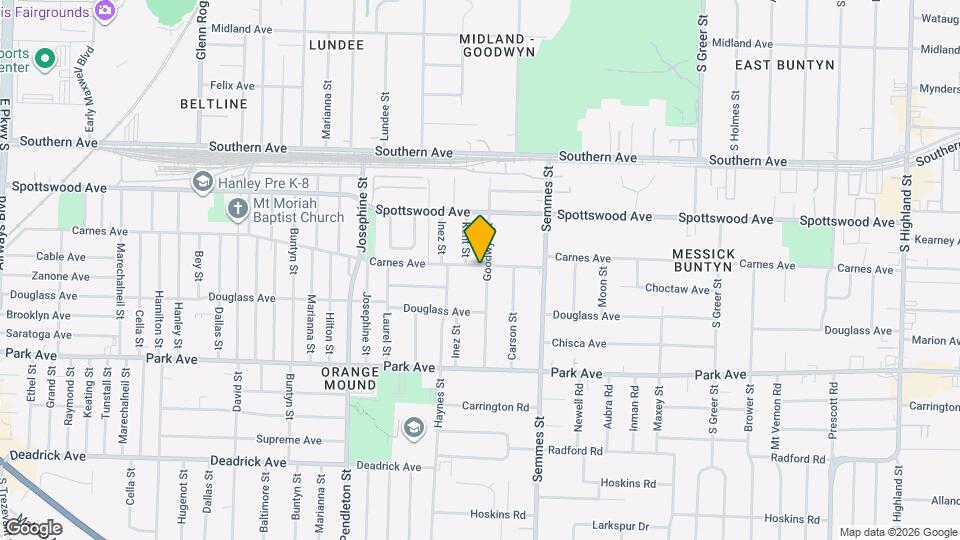 2947 Carnes Ave Map and Location Details