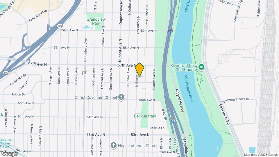 5606 N Bryant Ave Map and Location Details