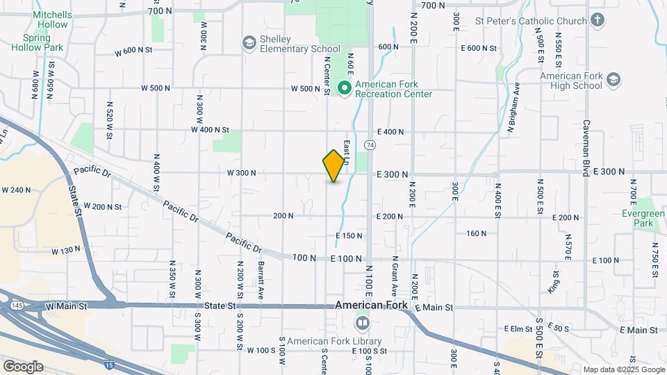272 N Center St, Unit #1 Map and Location Details