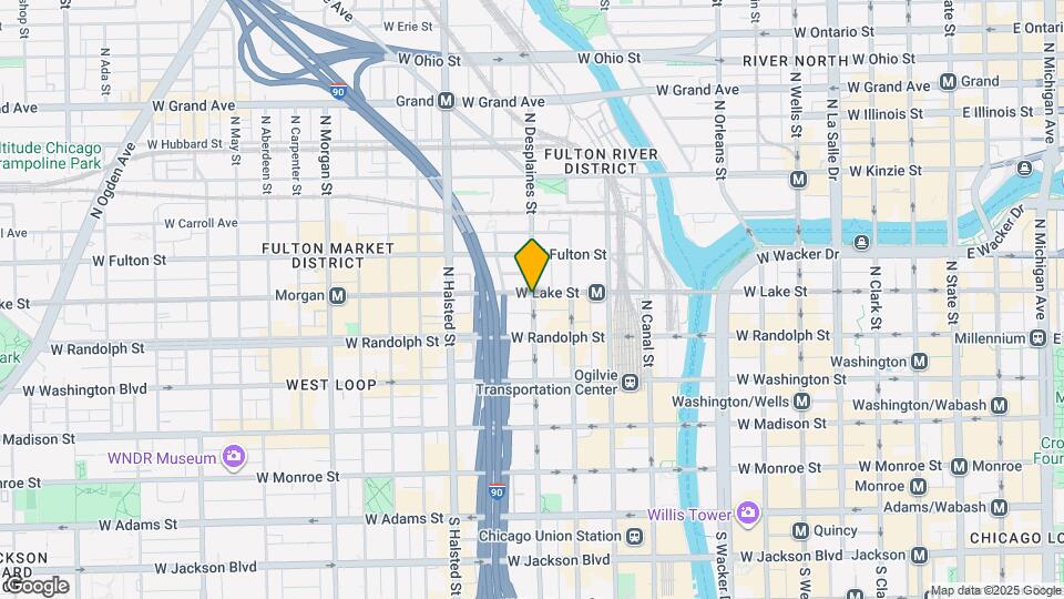 186 N Desplaines St Map and Location Details