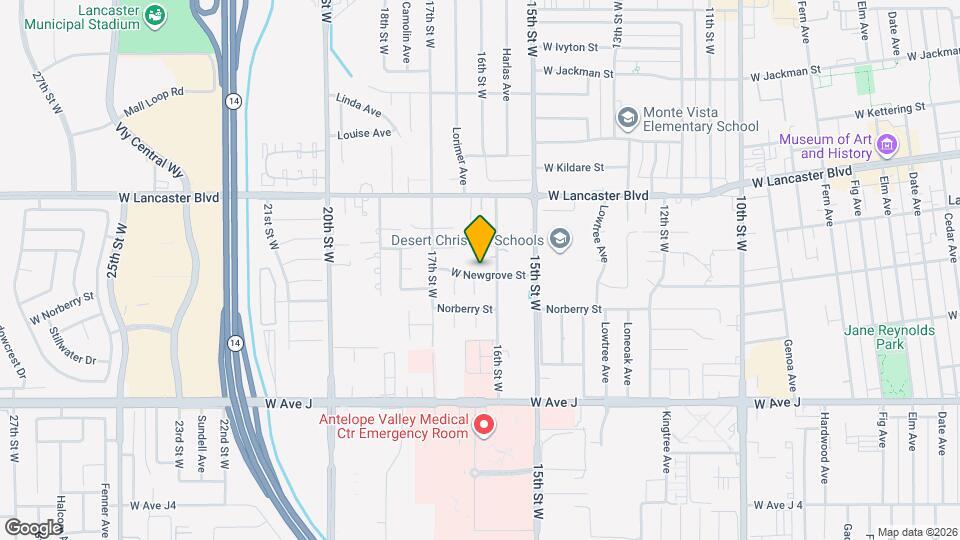 1621 W Newgrove St Map and Location Details