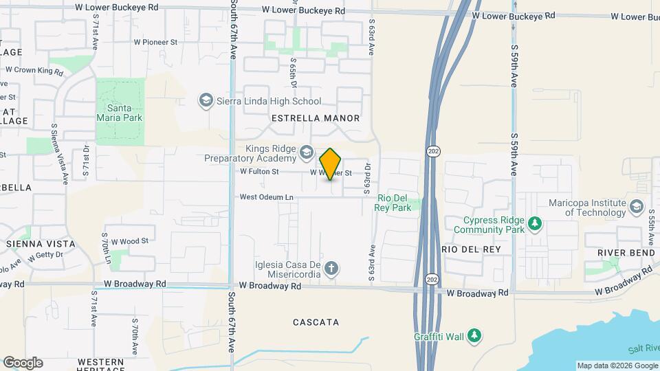 3824 S 64th Dr Map and Location Details