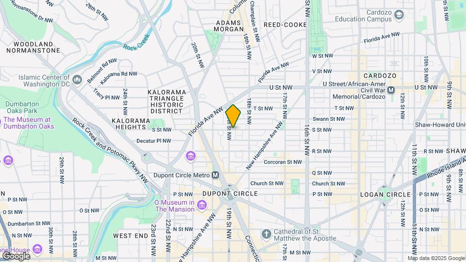 1836 S St NW Mapa y Detalles de la Ubicación