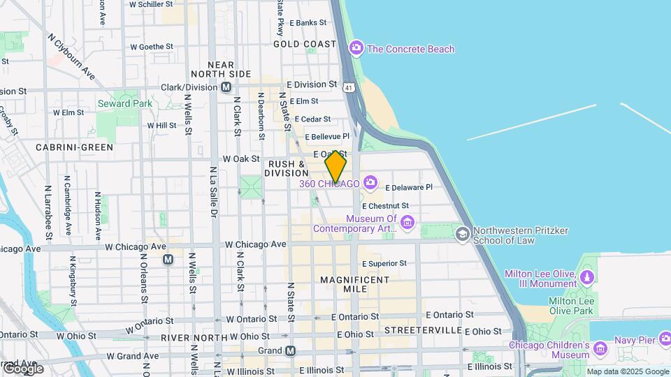 120 E Delaware Pl Map and Location Details