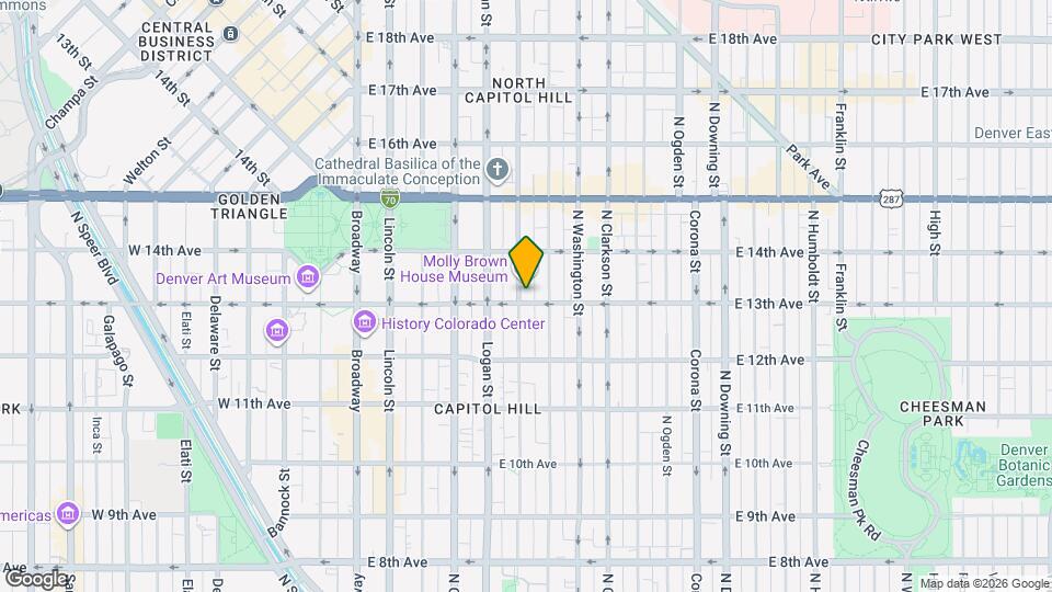 1300 Pennsylvania St Mapa y Detalles de la Ubicación