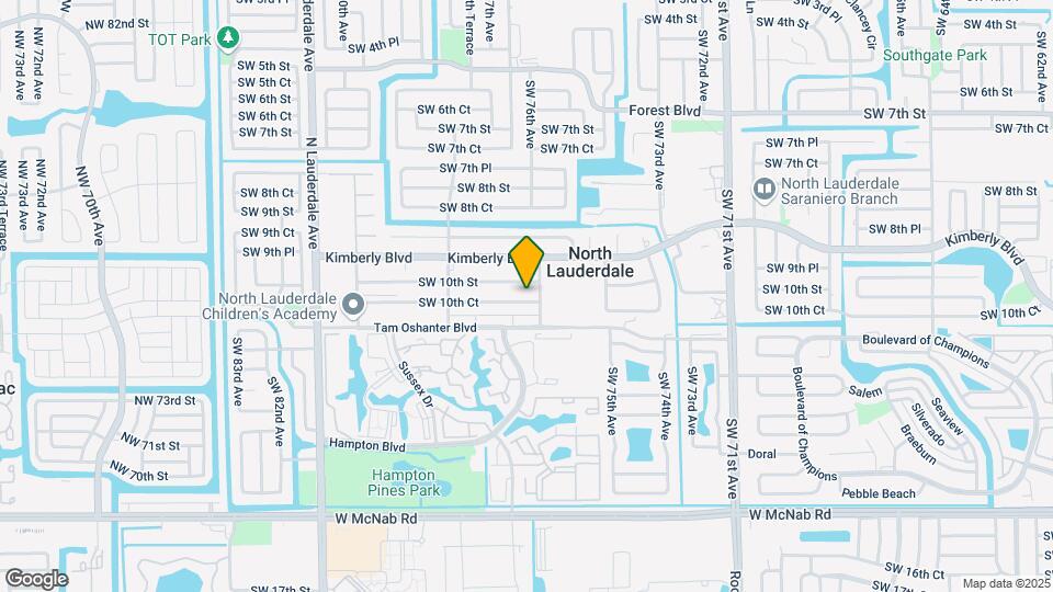 7611 SW 10th Ct Map and Location Details