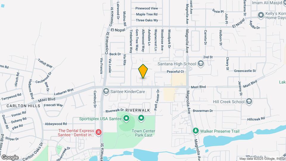 9827 Conejo Rd Map and Location Details