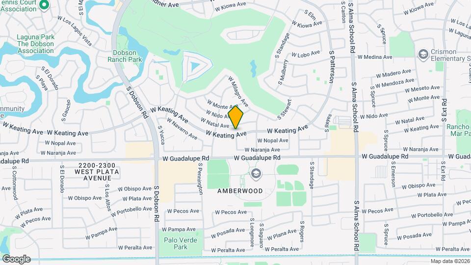 1654 W Keating Ave Map and Location Details