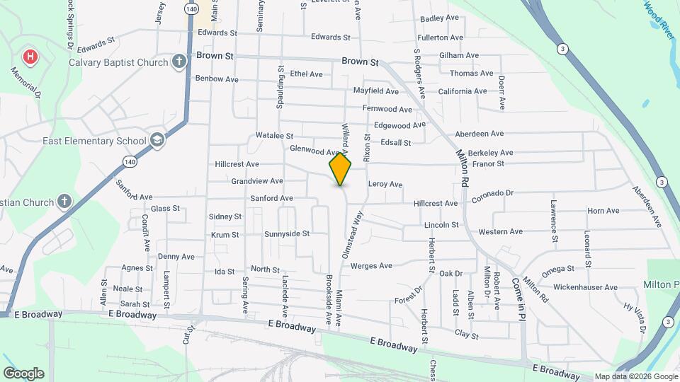 2951 Hillcrest Ave Map and Location Details