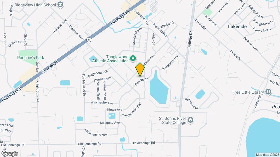 1478 Pawnee St Mapa y Detalles de la Ubicación