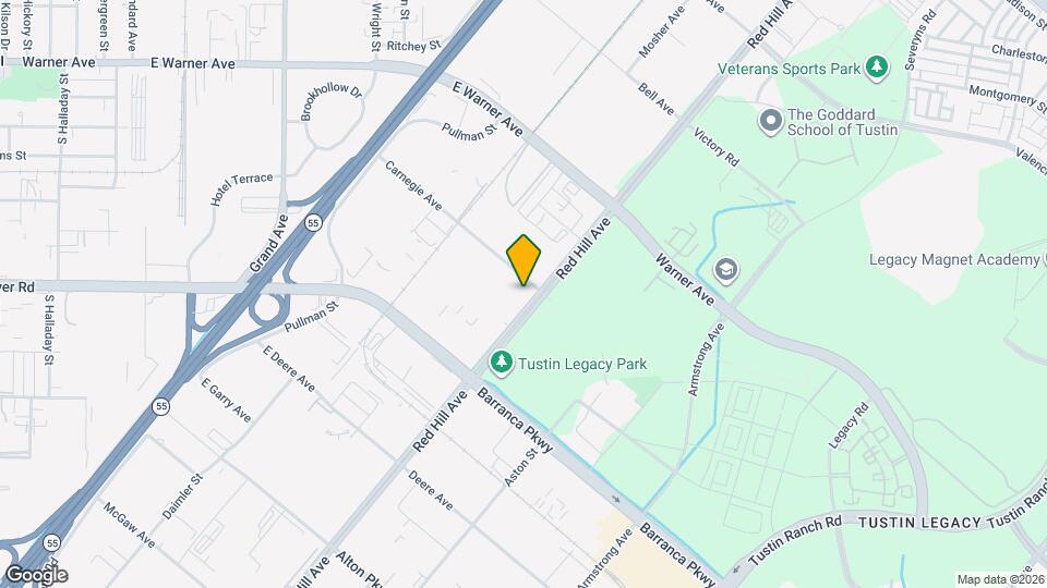 2500 Red Hill Ave, Unit 2nd Floor Map and Location Details