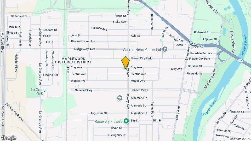 1345 Dewey Ave Mapa y Detalles de la Ubicación