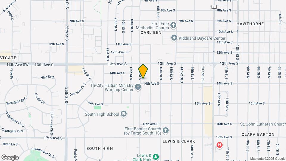 1346 17th St S Mapa y Detalles de la Ubicación