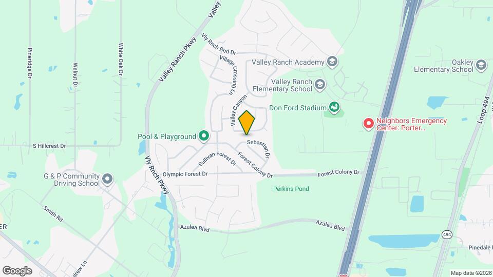 22911 Sebastian Dr Map and Location Details