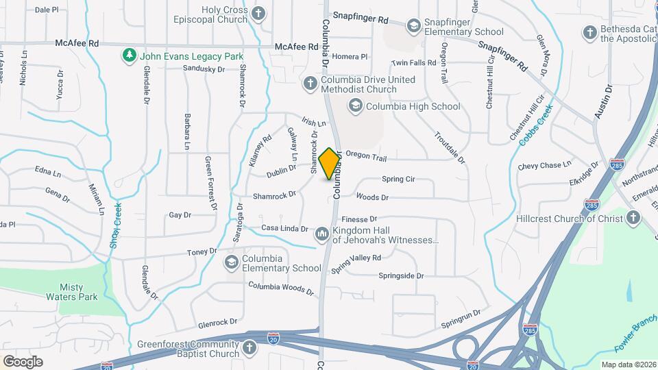 2223 Columbia Dr Map and Location Details