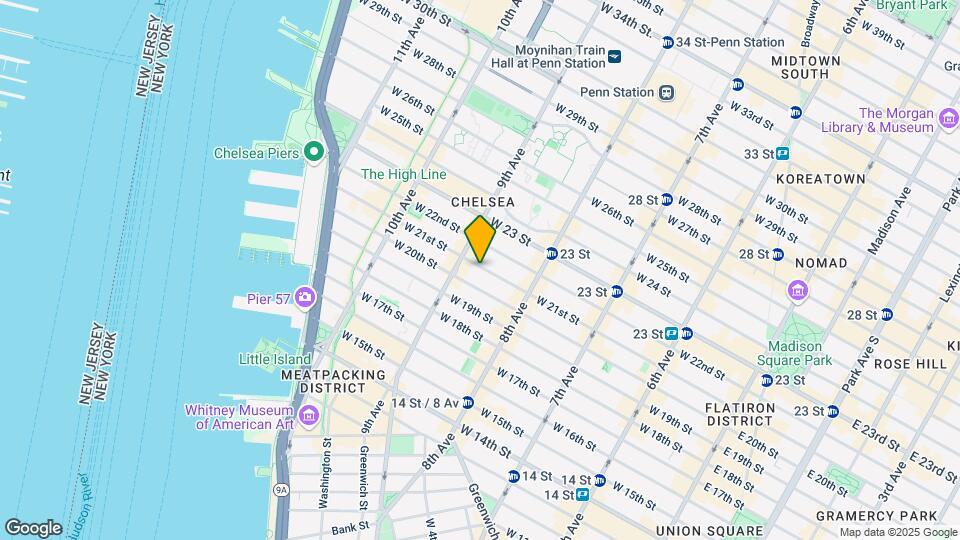 342 W 21st St Map and Location Details