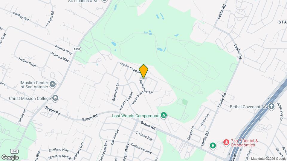 11111 Dewberry Field Map and Location Details